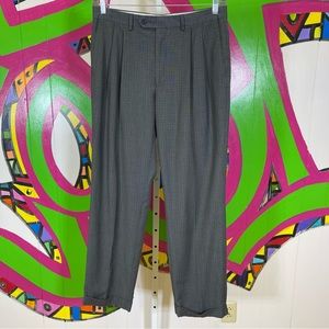 Ralph Ralph Lauren, Pleated Front Plaid Dress Pants. Measures Similar to a 34W